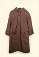 PROSTEJOV Vintage 90's Brown Trench Coat Slovakia Duster