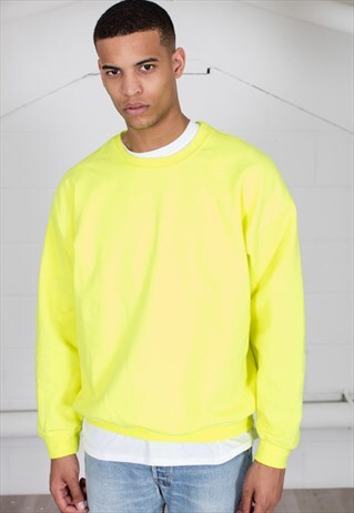 COSMIC SAINT MENS SAFETY GREEN SWEATSHIRT