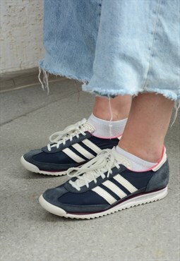 Vintage 80's Blue ADIDAS ORIGINAL Sneakers