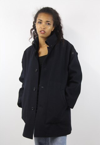 VINTAGE NAVY WINTER COAT