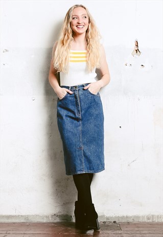 VINTAGE 80S DENIM SKIRT