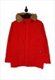 Dickies Parka Coat Size Medium In Red 