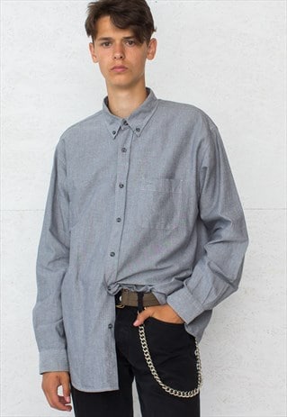 VINTAGE GREY LEE LONG SLEEVE SHIRT
