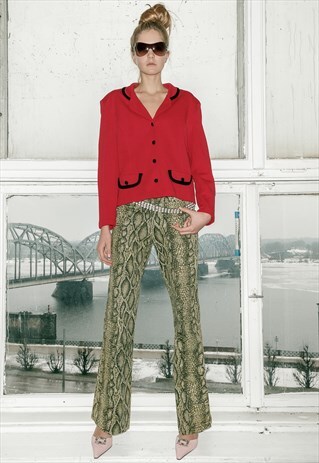 VINTAGE RETRO RED BLAZER