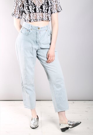 VINTAGE 90S HIGH WAISTED STRETCH MOM JEANS