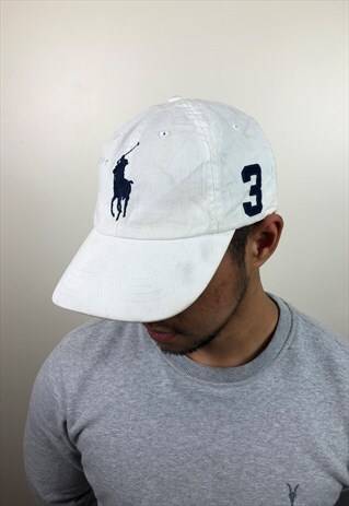 VINTAGE WHITE RALPH LAUREN CAP