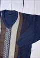 vintage 90s knitted knit jumper sweatshirt grandad