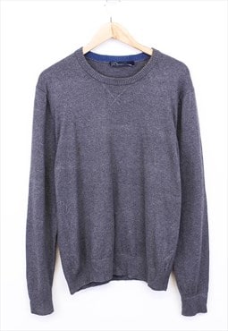 Vintage Gap Knitted Jumper Grey Pullover Long Sleeve 