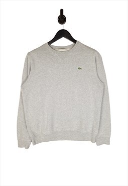 Lacoste Sport Small Logo Sweatshirt Men's Grey Size Medium