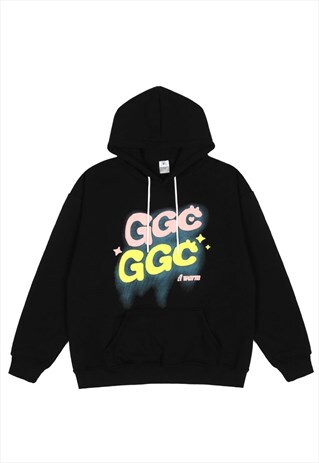 KALODIS GGC LETTER PRINT LOOSE HOODIE