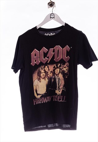 VINTAGE JACK&JONES T-SHIRT ACDC HIGHWAY TO HELL PRINT SCHWA