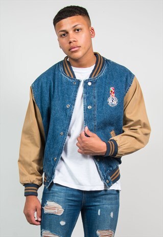 VINTAGE DENIM JACKET BASEBALL