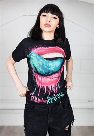 FALLING IN REVERSE DRIPPING LIPS UNISEX T-SHIRT