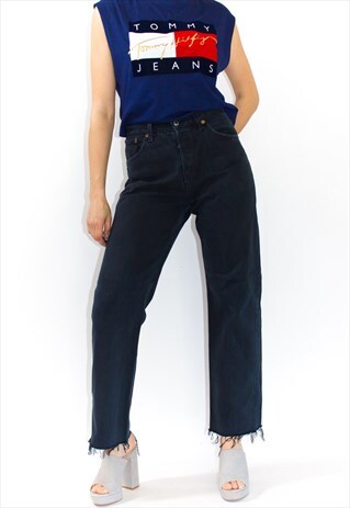 VINTAGE FRAYED HEM 501 LEVI'S JEANS
