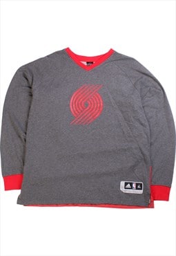 Vintage 90's Adidas Sweatshirt Portland V Neck