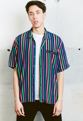 VINTAGE BOLD STRIPED SHIRT