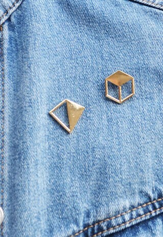 RETRO STYLE CUT OUT GEO PIN