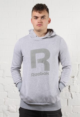 grey reebok hoodie