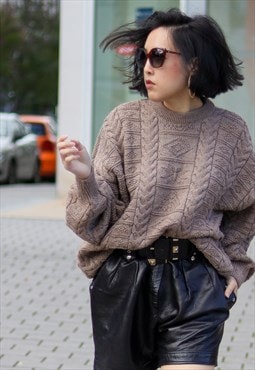 Vintage chunky knit jumper