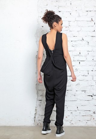 MINIMALIST JUMPSUIT, BLACK ROMPER, WORKOUT CLOTHING
