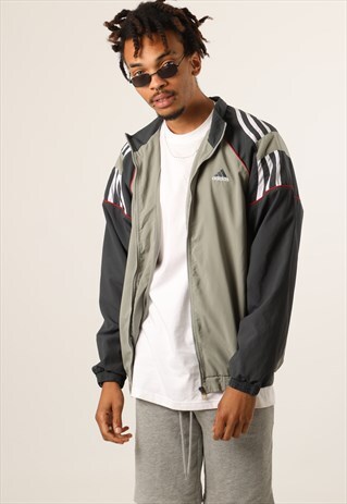 VINTAGE ADIDAS LIGHTWEIGHT WINDBREAKER FESTIVAL JACKET