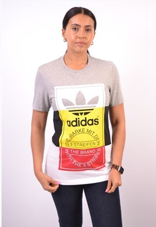 VINTAGE ADIDAS T-SHIRT TOP MULTI