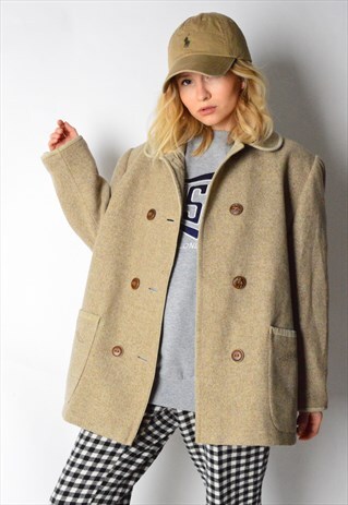 VINTAGE 80S BEIGE COAT