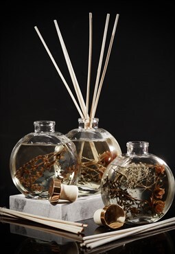 Glass Lily Rose Botanical Reed Diffuser