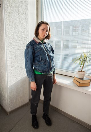VINTAGE 70'S DENIM BOMBER JACKET