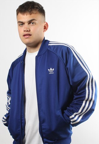 adidas originals blue tracksuit