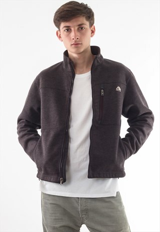 VINTAGE NIKE ACG FULL ZIP JACKET BROWN