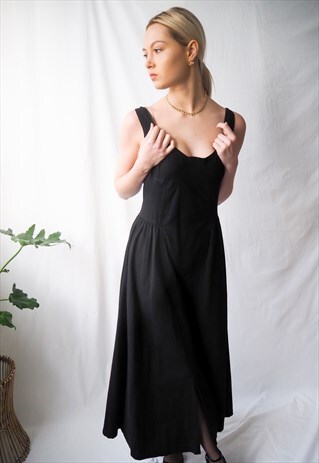 VINTAGE 90'S BLACK DRESS