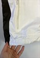 WHITE BLACK COLUMBIA RAINCOAT JACKET WOMENS XL