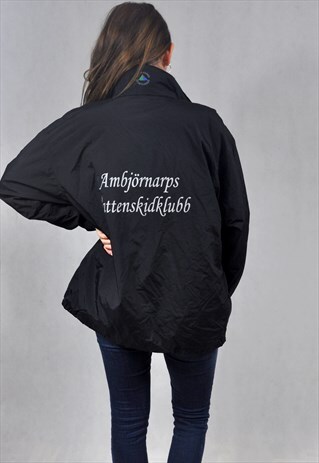 VINTAGE TRACK BLACK JACKET LETTERING