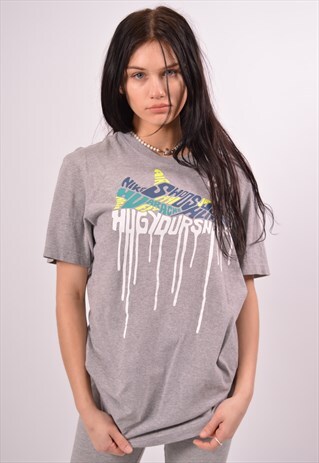 VINTAGE NIKE T-SHIRT TOP OVERSIZED GREY