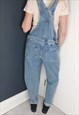 VINTAGE 90'S LIGHT BLUE STONEWASH DENIM DUNGAREES