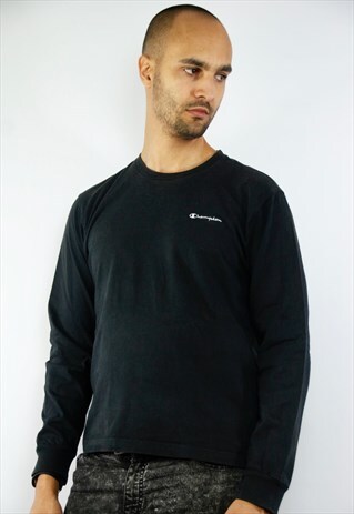 BLACK CHAMPION LONGSLEEVE / CHAMPION 90S
