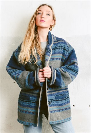 VINTAGE 80S ETHNIC SOUTHWESTERN JACKET