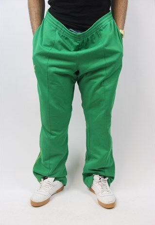 VINTAGE GREEN ADIDAS TRACKSUIT BOTTOMS