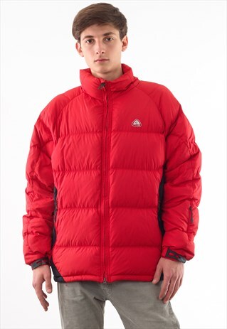 VINTAGE NIKE ACG PUFFER PADDED WINTER COAT RED