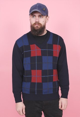 VINTAGE PATTERNED GOLF JUMPER /R1126