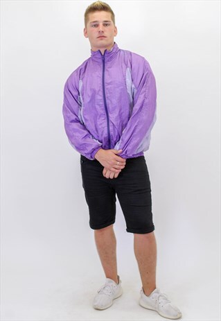 VINTAGE FESTIVAL PATTERN SHELL JACKET