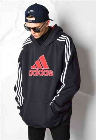 FADED BLACK MINIMALIST ADIDAS HOODIE