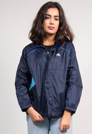 90'S ADIDAS BLUE CAGOULE JACKET
