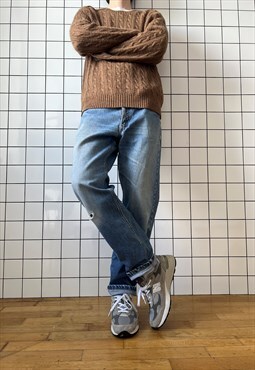 Vintage LEVIS Jeans Washed Blue 80s Orange Tab