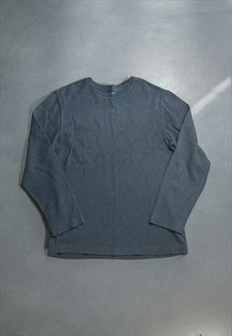 Vintage Y2K Mens Basic Grey Gap Sweatshirt 