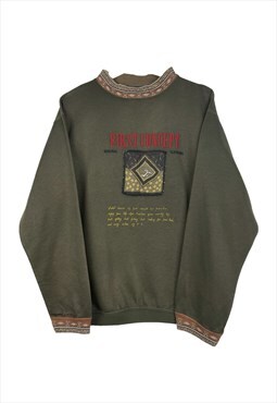 Vintage First Concept Rare Sweatshirt in Green M