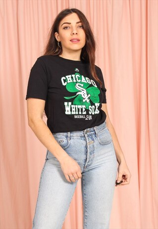 VINTAGE 90S ADIDAS GRAPHIC T-SHIRT IN BLACK