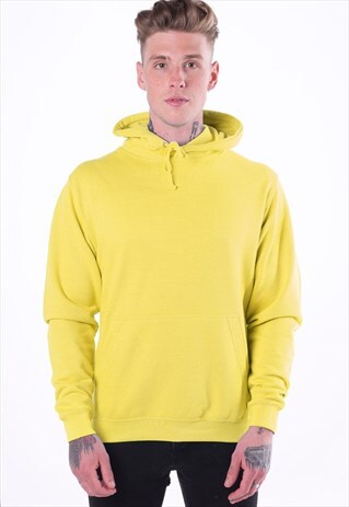 ESSENTIAL BLANK PULLOVER HOODY - SPRING YELLOW LEMON