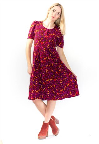 VINTAGE 70'S MIDI TEA DRESS